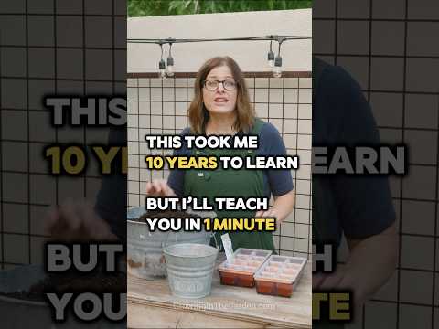 How to Start Seeds Indoors (10 Years of Tips in 1 Minute)