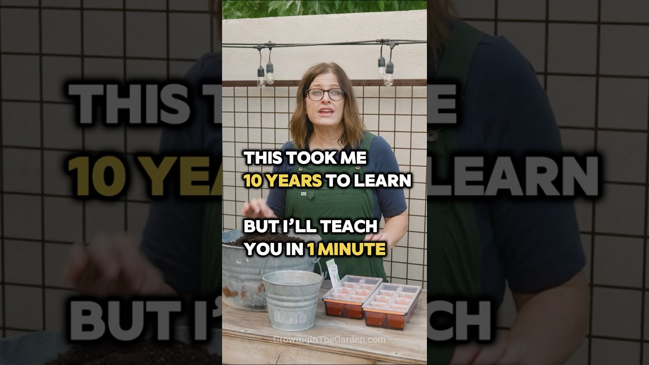 How to Start Seeds Indoors (10 Years of Tips in 1 Minute)