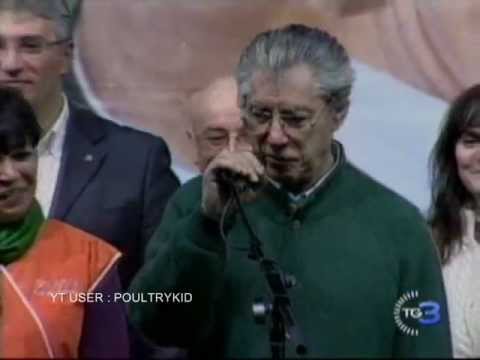Bossi: Napolitano terrone. A Monti piace fare in culo