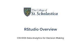 RStudio Overview