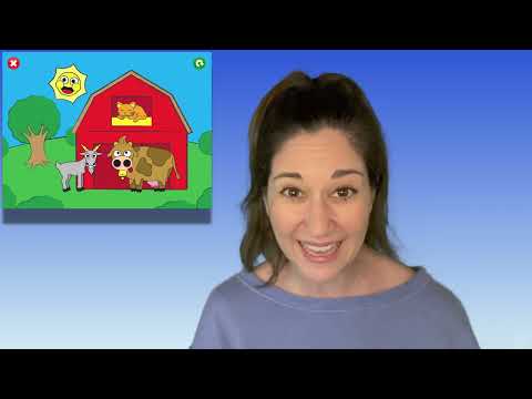 Ms. Marci's  Barn Animal Puzzle for Toddlers & Late Talkers Receptive Expressive Language
