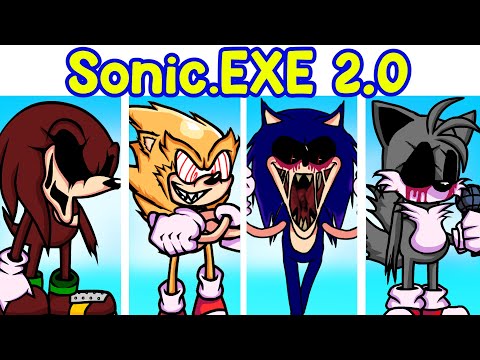 Friday Night Funkin' VS Sonic.EXE 2.0 Update FULL WEEK (All Secrets/Endings) (FNF Mod)