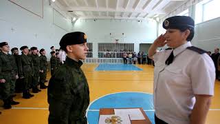 Более 20 ребят дали торжественную клятву курсанта военно патриотического клуба "Ермак"