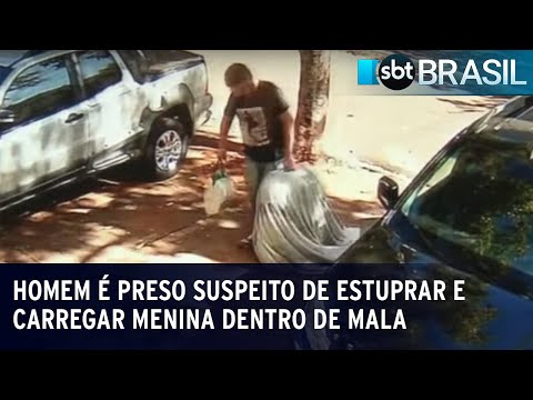 Homem é preso suspeito de estuprar e carregar menina dentro de mala | SBT Brasil (29/06/23)