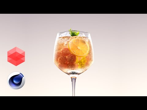Create a Cocktail in Cinema4D and Redshift - A Step-by-Step tutorial