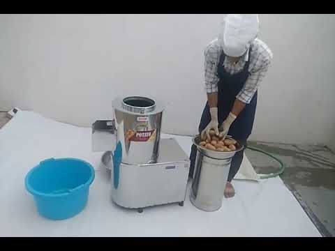 For commercial semi-automatic potato peeling machine