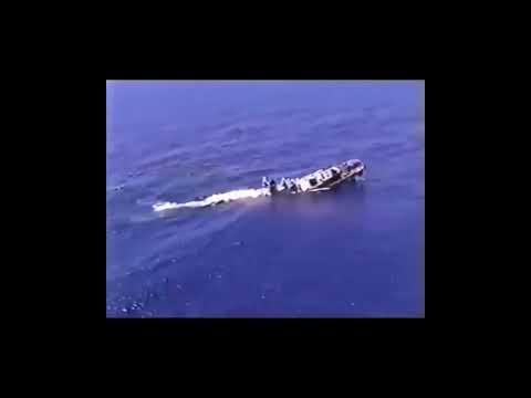 Video footage of the sinking of the Moscow cruiser has been released