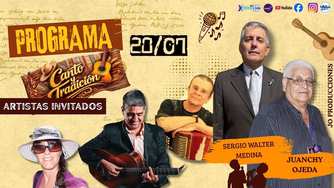 Canto y Tradición | Pablo Budini, Rebeca Tacite, Antonio Tarragó y el Pericón de Adultos Mayores | 20/07