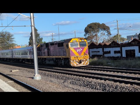 Middle Footscray Station. V/line, Metro, Goods and a N Class.