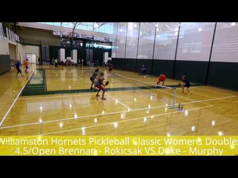 Williamston Hornets Pickleball Classic Women's Doubles 4.5/Open Brennan-Rokicsak v Doke-Murphy