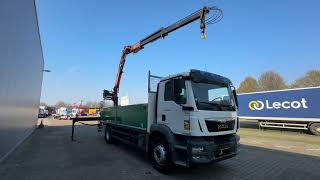 MAN TGM18 290 4x2 Euro 6 - ATLAS 135.2 CRANE / KRAN flatbed truck | Image 4 - Autoline