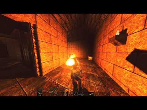 Quake 1 DarkPlaces Mod in ThirdPerson View E1M4