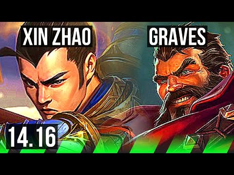XIN ZHAO vs GRAVES (JGL) | 8/1/4, Legendary, 600+ games | EUW Challenger | 14.16