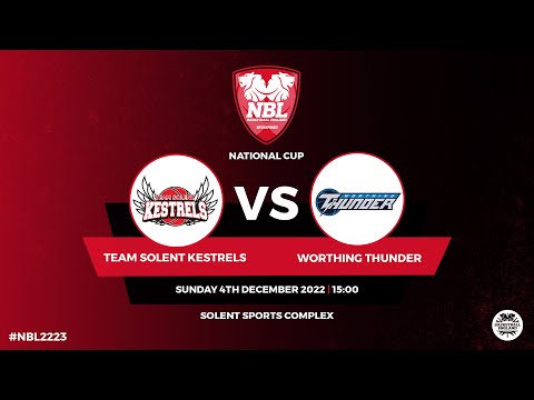 Men's National Cup: Team Solent Kestrels v Worthing Thunder - 4.12.2022