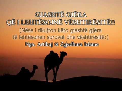 GJASHTË GJËRA QË I LEHTËSOJNË VËSHTIRËSITË!!