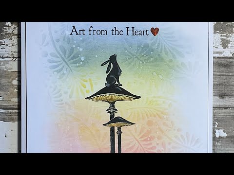 Pipin help find Mr MoJo card by Jo Rice #cardmaking #laviniastamps #distressoxideinks