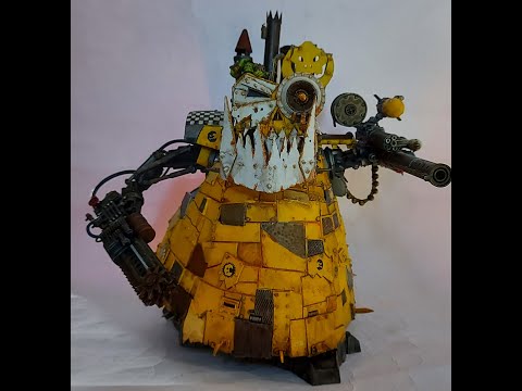 Build diary Games Workshop Ork Stompa with Forge World head - Part 3