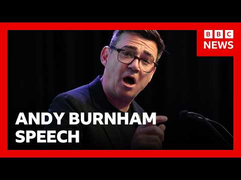 LIVE: Watch Andy Burnham give major policy speech as he bids to become UK prime minister | BBC News