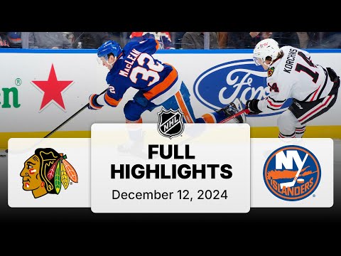 NHL Highlights | Blackhawks vs. Islanders | December 12, 2024