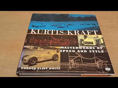 Book Review Kurtis Kraft by Gordon Eliot White Historic Race Cars Midget Indy Hot Rat Rod Vintage
