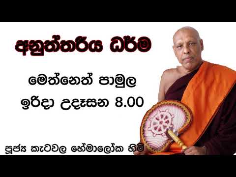 2021/08/01  Katawala Hemaloka Thero - මෙත් නෙත් පාමුල