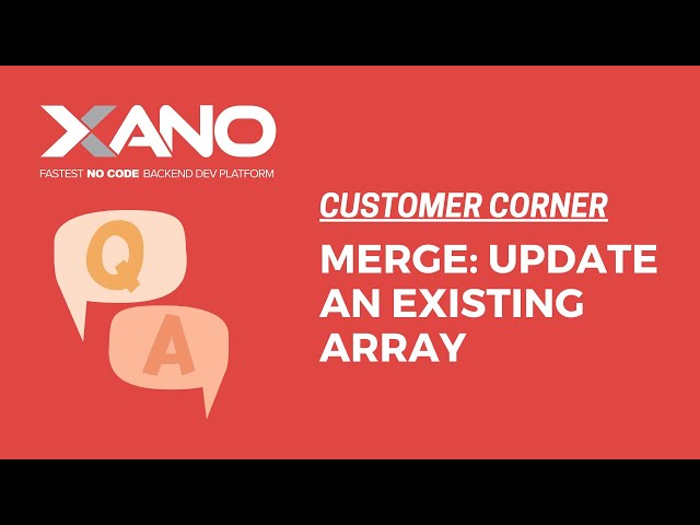 Using merge to update an existing array