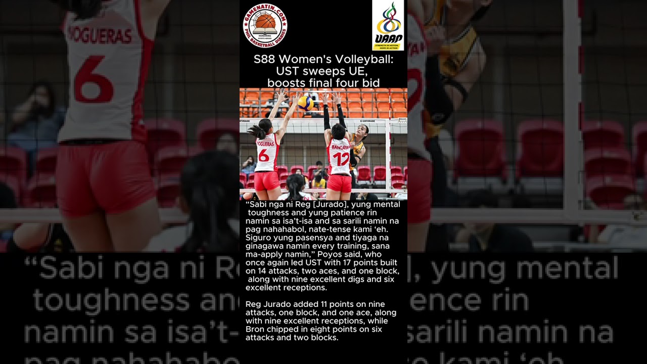 UAAP Women's Volleyball: UST sweeps UE