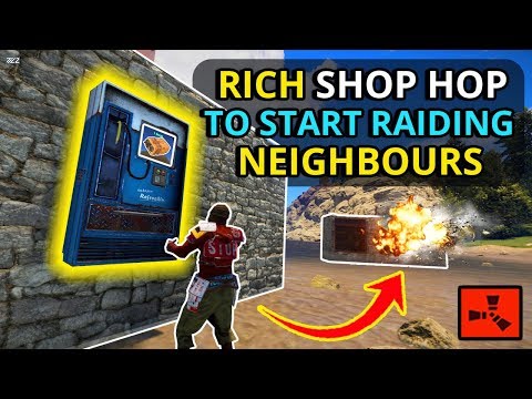 My BEST Bargain Solo SHOP HOP EVER Lets Me SOLO RAID My NEIGHBOURS!! - RUST SOLO
