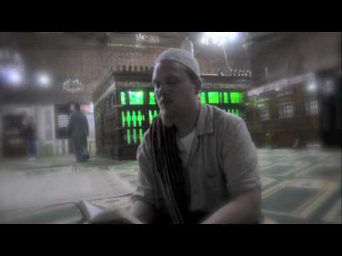 Baraka Blue Reading a poem at the Tomb of Imam Shafi in Cairo Egypt