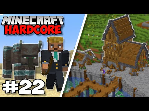 Farzy - I Built A HUGE FISHING VILLAGE & I Almost DIED! - Minecraft 1.18 Hardcore (#22)