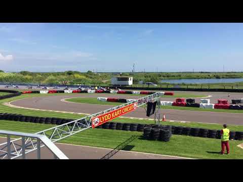 NKC Karting 2018 Round 4 Lydd, start of heat 2