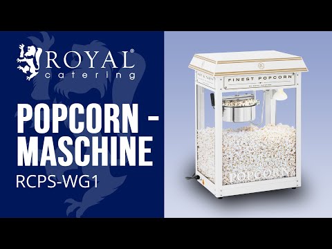 Video - Popcornmaschine - weiß & golden