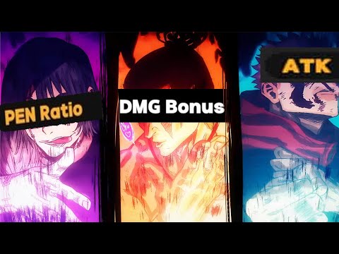 Pen Ratio vs Elemental DMG vs Attack%