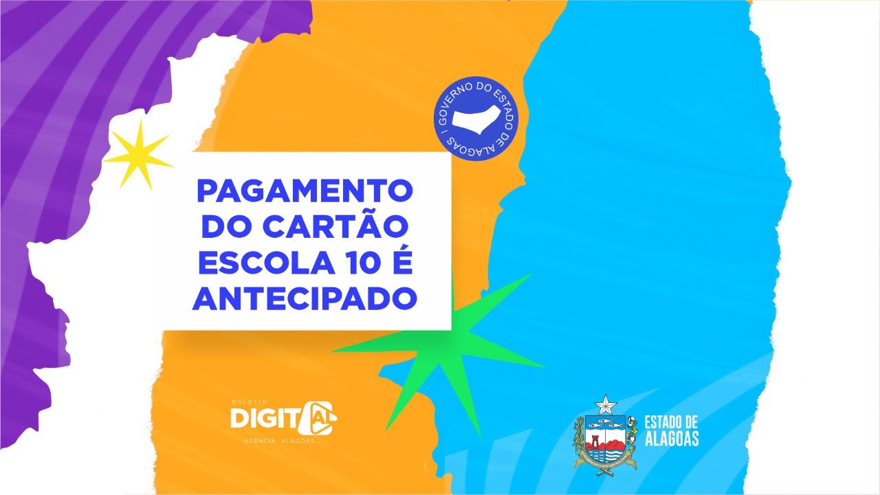 Pagamento do Cartão Escola 10 é antecipado