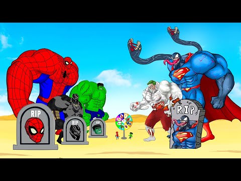 Rescue SUPERHEROES HULK Family & SPIDERMAN, SUPERMAN, VENOM : Returning from the Dead SECRET - FUNNY