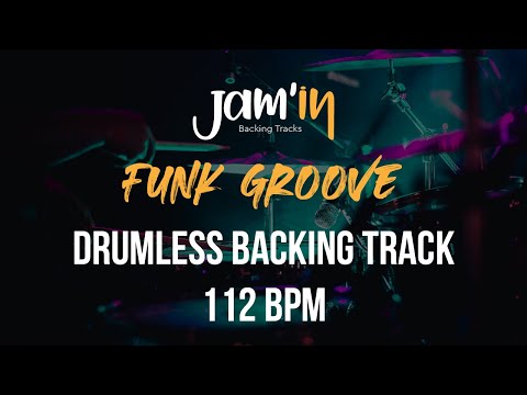 Funk Groove Drumless Backing Track 112 BPM