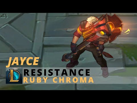Resistance Jayce Ruby Chroma - League Of Legends