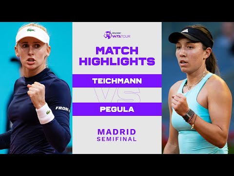 Теннис Jil Teichmann vs. Jessica Pegula | 2022 Madrid Semifinals | WTA Match Highlights