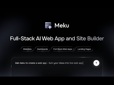 Meku - AI-Powered Web App and Site Builder