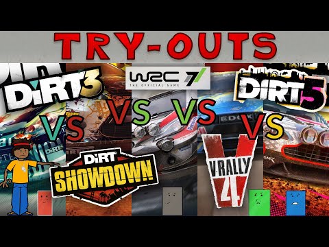 Try-Outs: DiRT 3 vs. DiRT: Showdown vs. WRC 7 vs. V-Rally 4 vs. DIRT 5