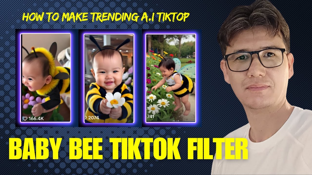 🐝 Bee Ai Filter Effect Tutrorial | Baby Bee Filter | Ai filter Trending Tiktok 🐝