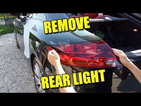 How to Remove Rear Lights and Replace LightBulb Audi TT Mk2 EASY