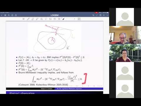 Galyna Livshyts: A discussion on the Log-Brunn-Minkowski conjecture... (Georgia Tech) May 1, 2020