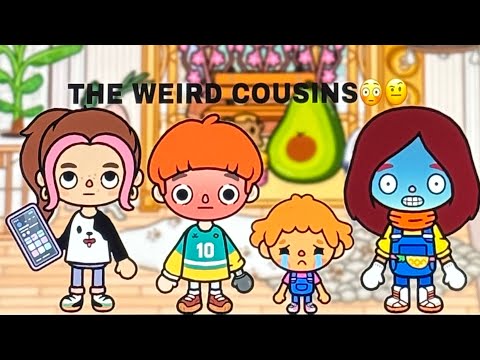 THE WEIRD COUSINS😳🤨||*WITH VOICE*|| Toca Boca roleplay