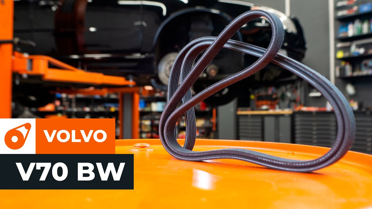 Como mudar correia trapezoidal estriada em Volvo V70 BW - guia de substituição