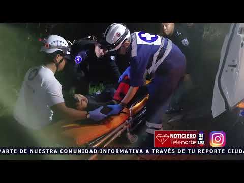 Percance vial en carretera a San Nicolas Estelí dejad dos lesionados