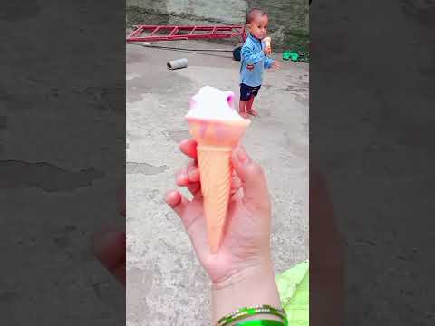 Shamsher ice cream Kha Raha Hai🥰🥰 #cutebaby