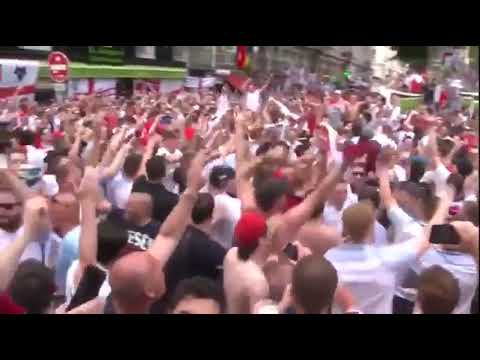 ENGLAND FANS AT RUSSIA: "VARDY'S ON FIRE 🔥"