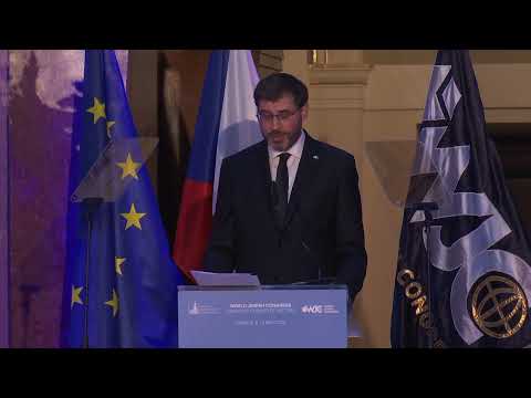 President of Czech Republic Jewish community address at WJC Executive Committee in Prague