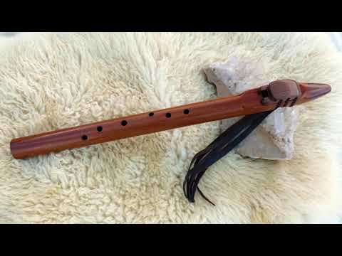 Native American Style 7 hole Extended Scale flute Key of Low C - Sapele and Walnut wood